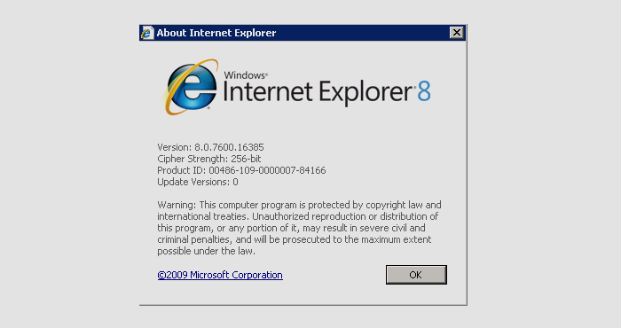 IE8-Version